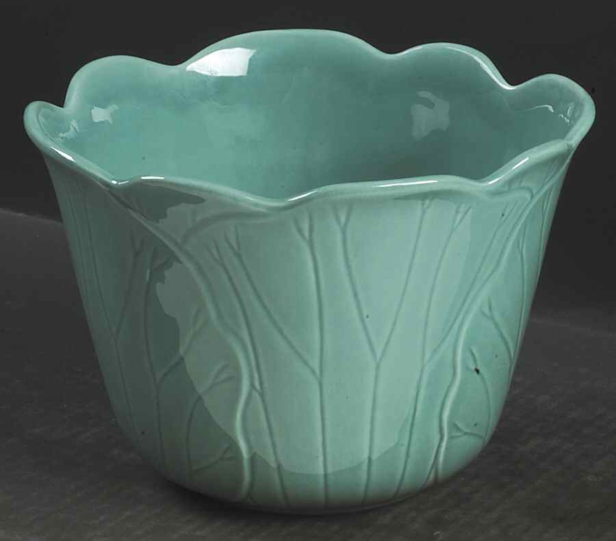 Lotus Aqua (Second Series) 8" Planter by Metlox - Poppytrail - Vernon-1