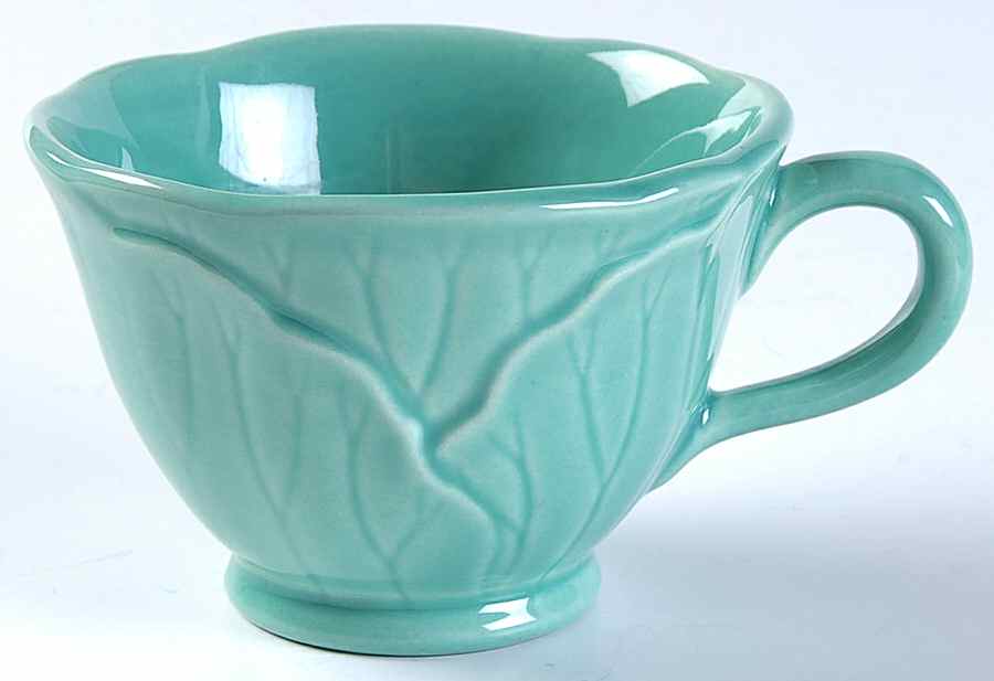Lotus Aqua (Second Series) Flat Cup by Metlox - Poppytrail - Vernon-1