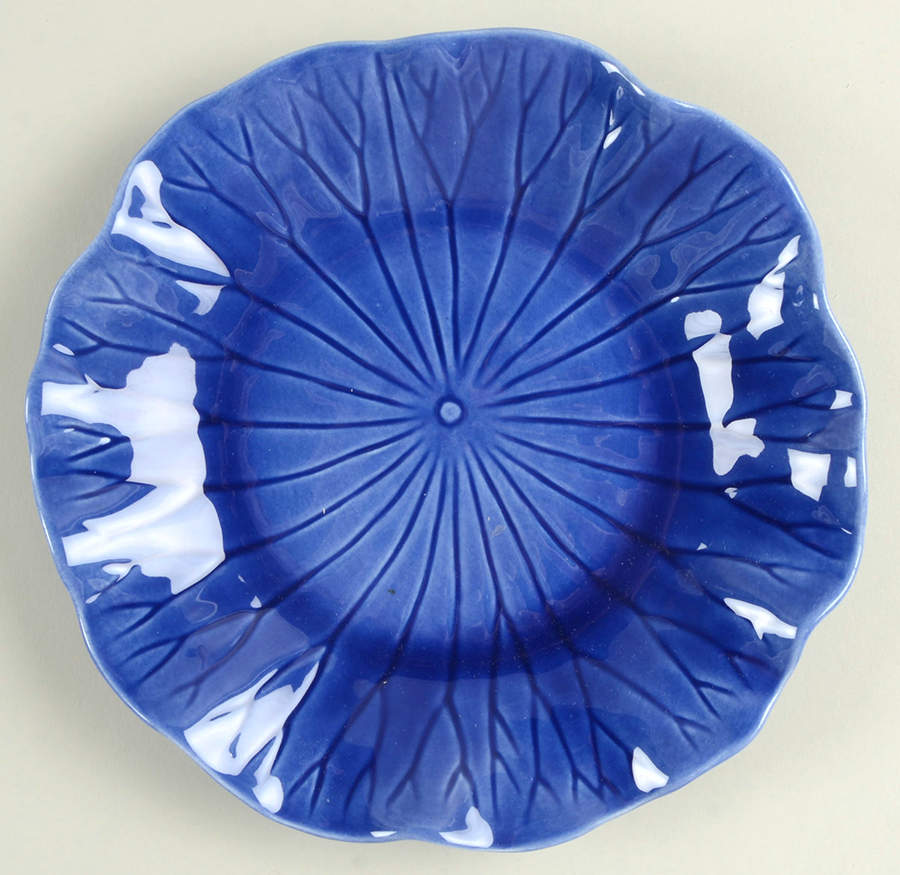 Lotus Midnight Blue (Dark Blue) Salad Plate by Metlox - Poppytrail - Vernon-1