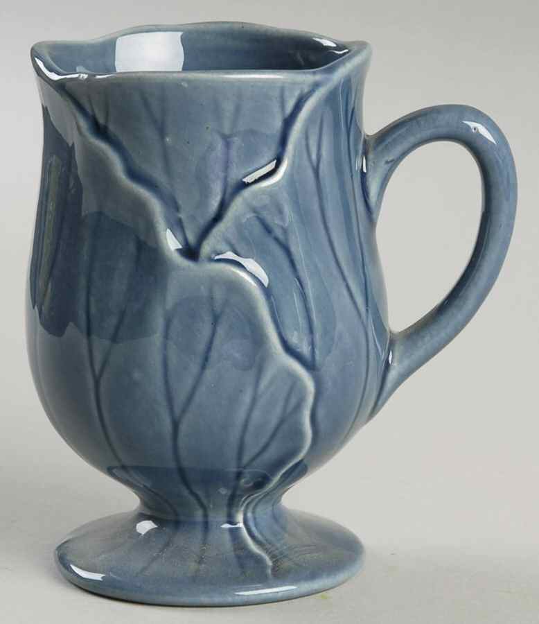 Lotus Medium Blue Mug by Metlox - Poppytrail - Vernon-1