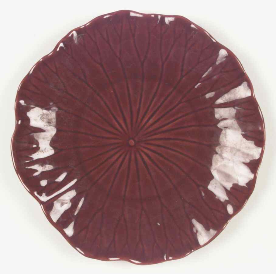 Lotus Cranberry Dinner Plate by Metlox - Poppytrail - Vernon-1