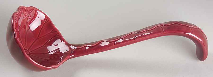 Lotus Cranberry Tureen Ladle by Metlox - Poppytrail - Vernon-1