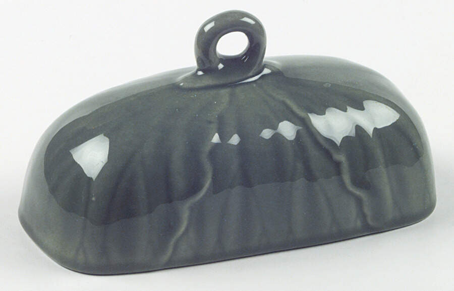 Lotus Evergreen Lid for 1/4 Lb Butter by Metlox - Poppytrail - Vernon-1