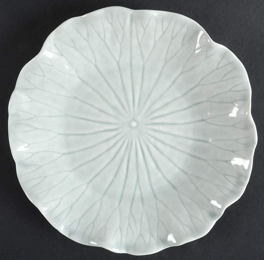 Lotus Gray Salad Plate by Metlox - Poppytrail - Vernon-1