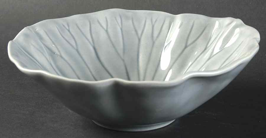 Lotus Gray Coupe Cereal Bowl by Metlox - Poppytrail - Vernon-1