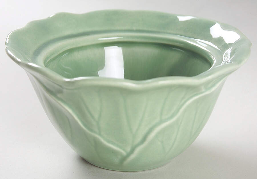Lotus Jade Green Sugar Bowl No Lid by Metlox - Poppytrail - Vernon-1