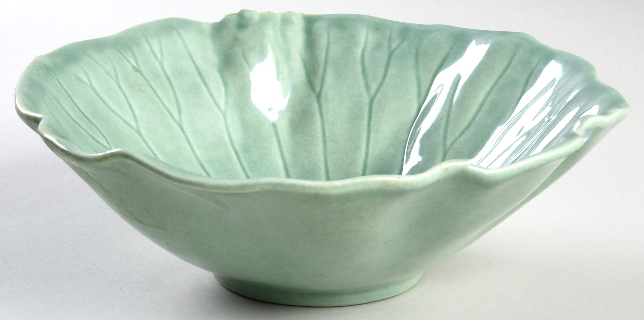 Lotus Jade Green Coupe Soup Bowl by Metlox - Poppytrail - Vernon-1