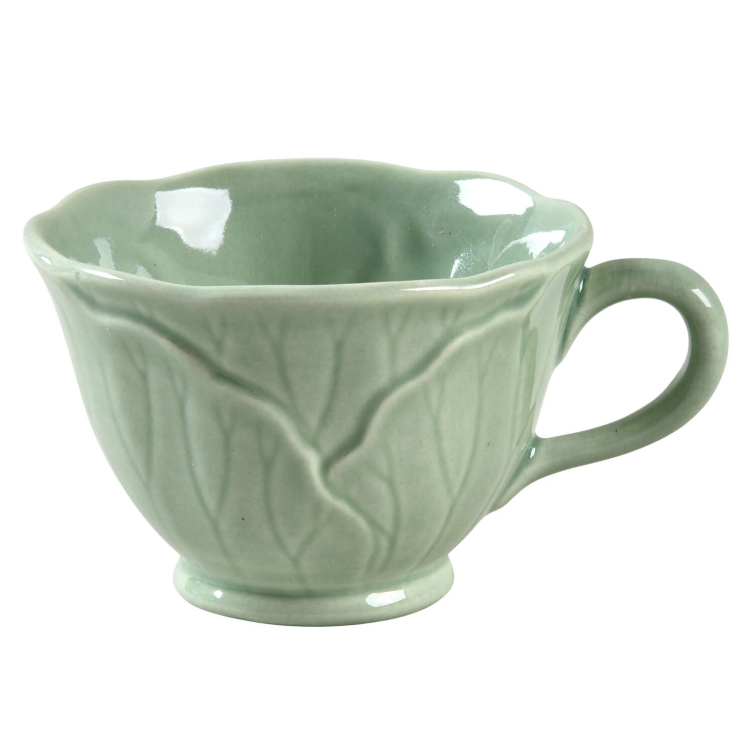 Lotus Jade Green Footed Cup by Metlox - Poppytrail - Vernon-1