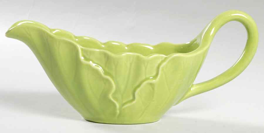 Lotus Lime Green Gravy Boat by Metlox - Poppytrail - Vernon-1