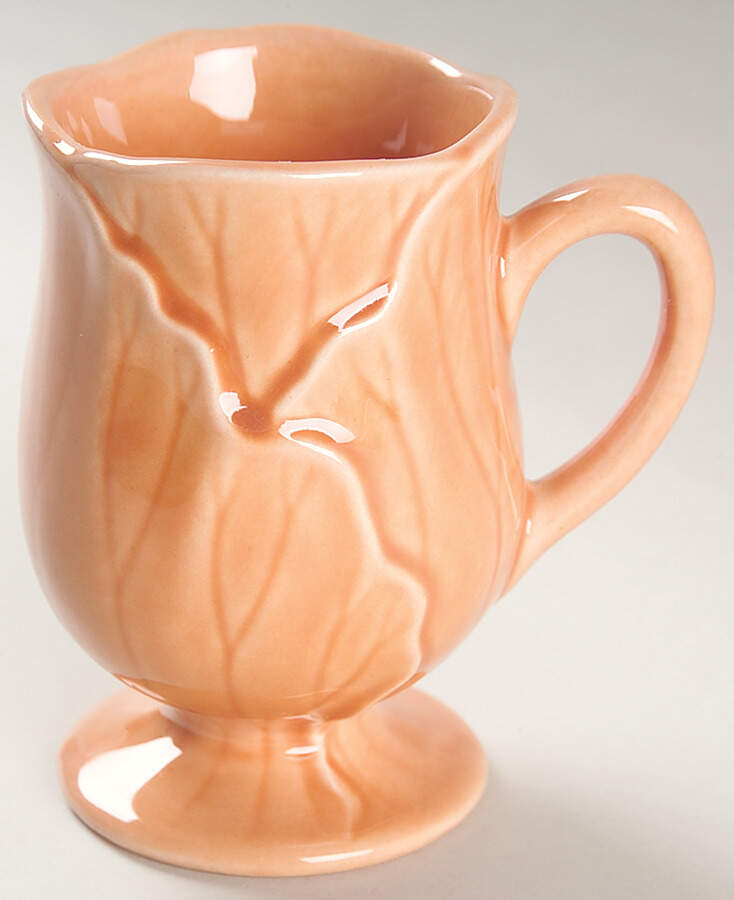 Lotus Peach Apricot Mug by Metlox - Poppytrail - Vernon-1