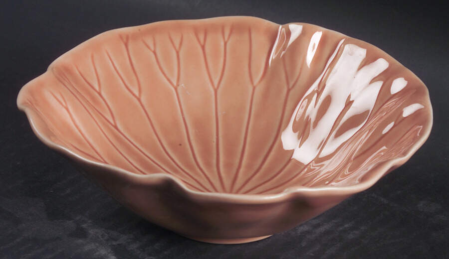 Lotus Peach Apricot Coupe Cereal Bowl by Metlox - Poppytrail - Vernon-1