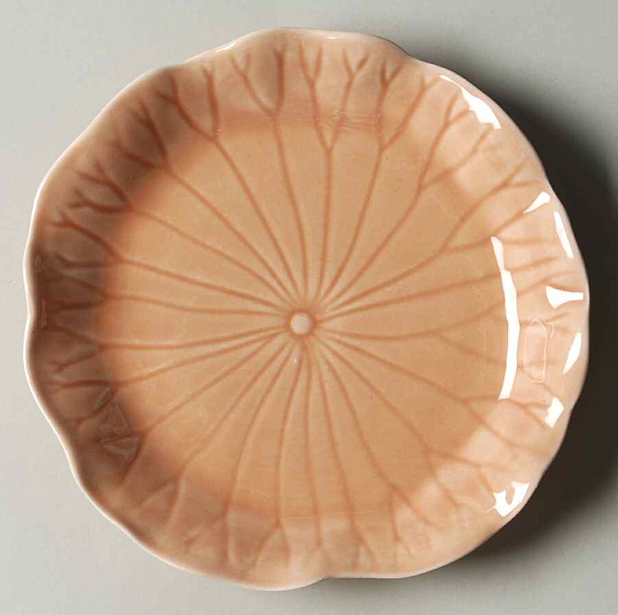 Lotus Peach Apricot Bread & Butter Plate by Metlox - Poppytrail - Vernon-1