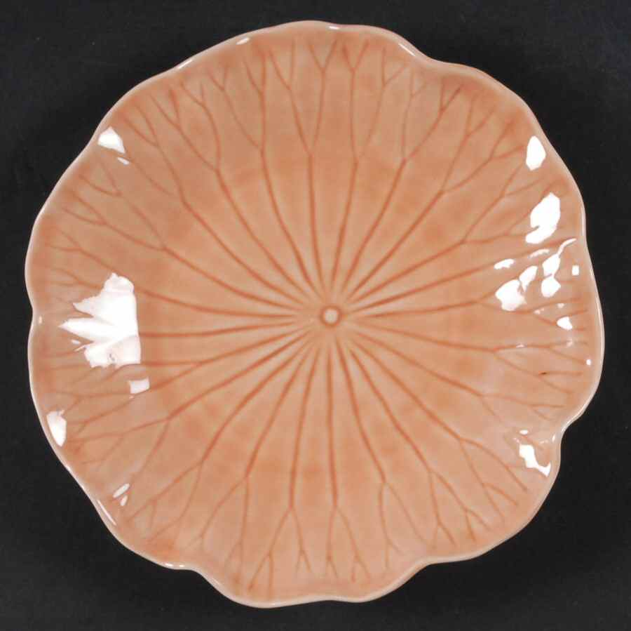Lotus Peach Apricot Salad Plate by Metlox - Poppytrail - Vernon-1