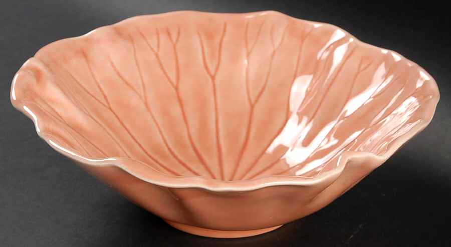 Lotus Peach Apricot Coupe Soup Bowl by Metlox - Poppytrail - Vernon-1
