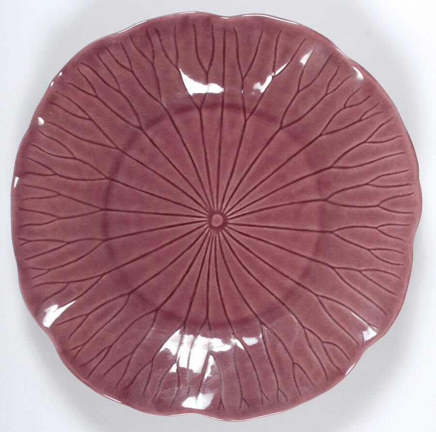 Lotus Plum 12" Chop Plate (Round Platter) by Metlox - Poppytrail - Vernon-1