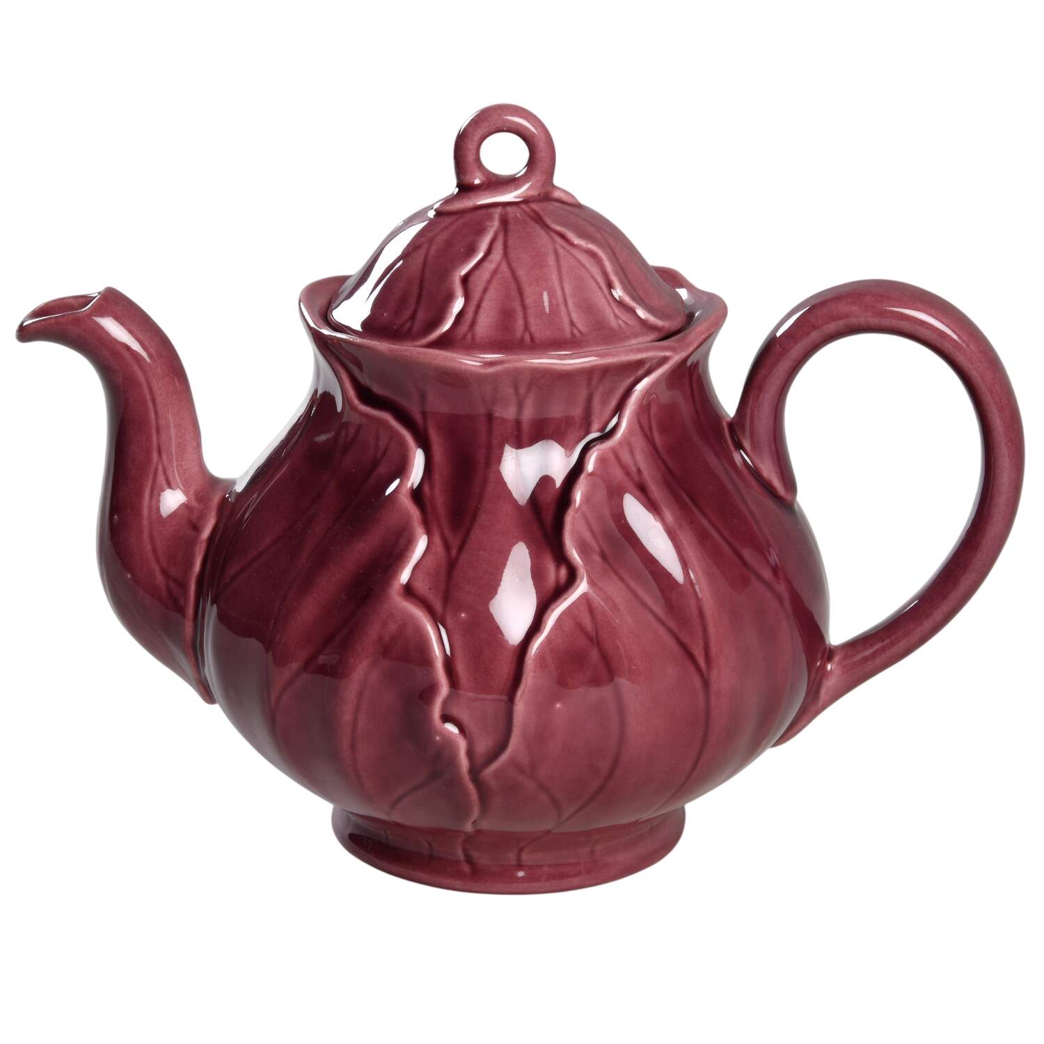 Lotus Plum Teapot & Lid by Metlox - Poppytrail - Vernon-1