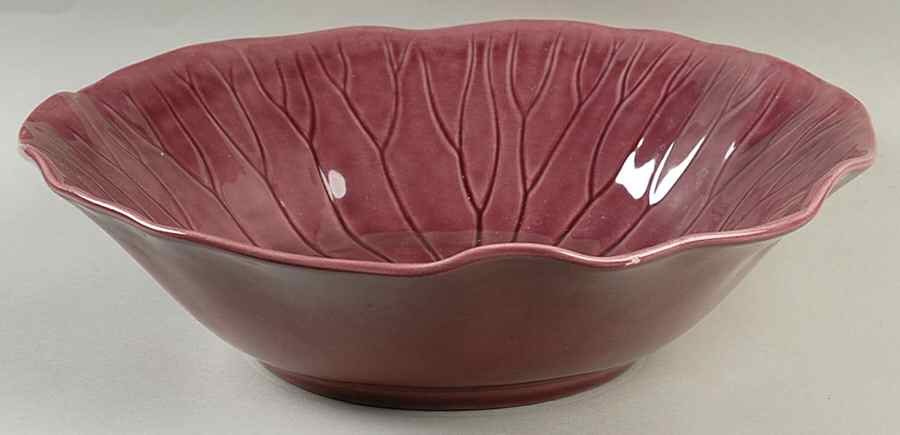 Lotus Plum 10" Round Vegetable Bowl by Metlox - Poppytrail - Vernon-1