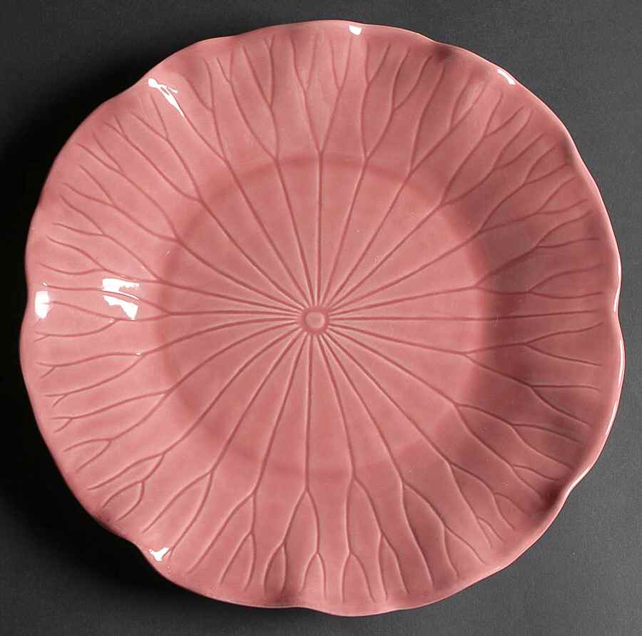 Lotus Rose 12" Chop Plate (Round Platter) by Metlox - Poppytrail - Vernon-1