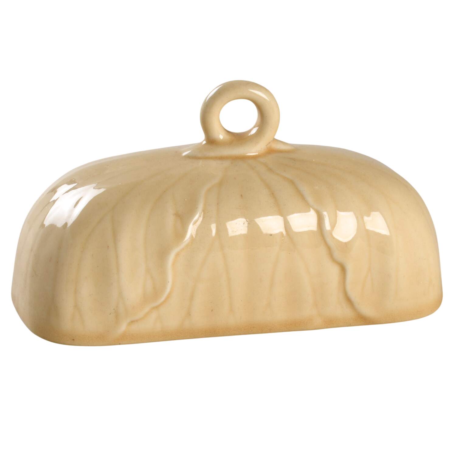 Lotus Sand Lid for 1/4 Lb Butter by Metlox - Poppytrail - Vernon-1