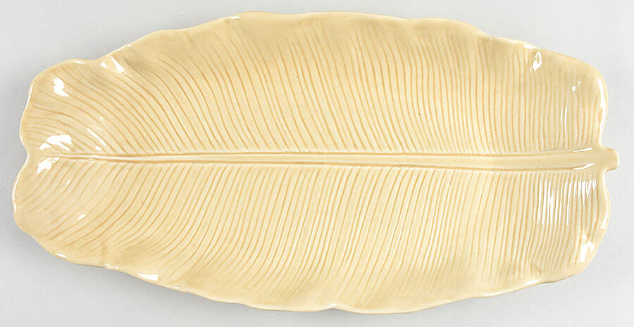 Lotus Wheat 16" Oval Serving Platter by Metlox - Poppytrail - Vernon-1