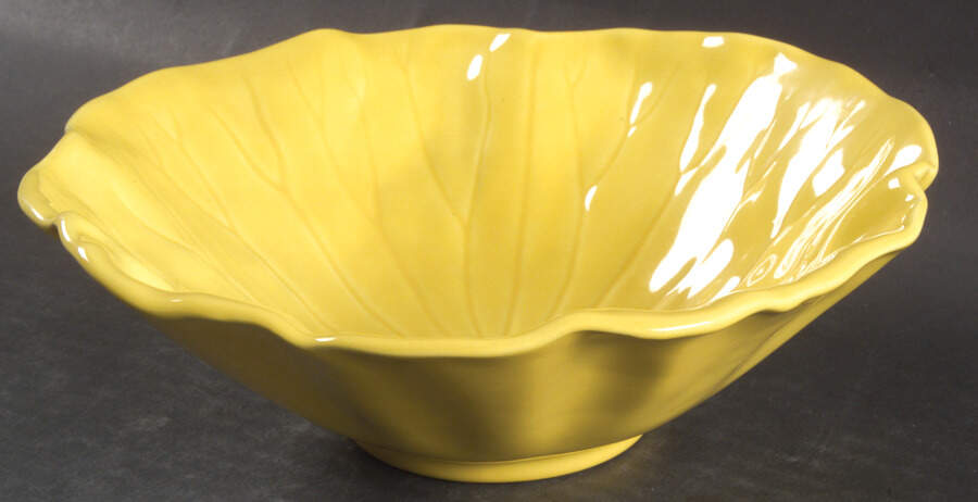 Lotus Bright Yellow Coupe Soup Bowl by Metlox - Poppytrail - Vernon-1