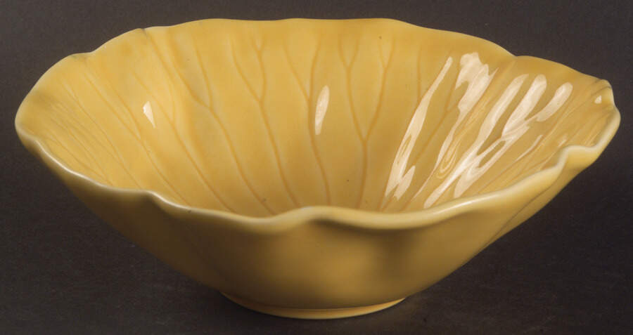 Lotus Bright Yellow Coupe Cereal Bowl by Metlox - Poppytrail - Vernon-1