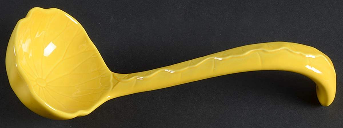 Lotus Bright Yellow Tureen Ladle by Metlox - Poppytrail - Vernon-1