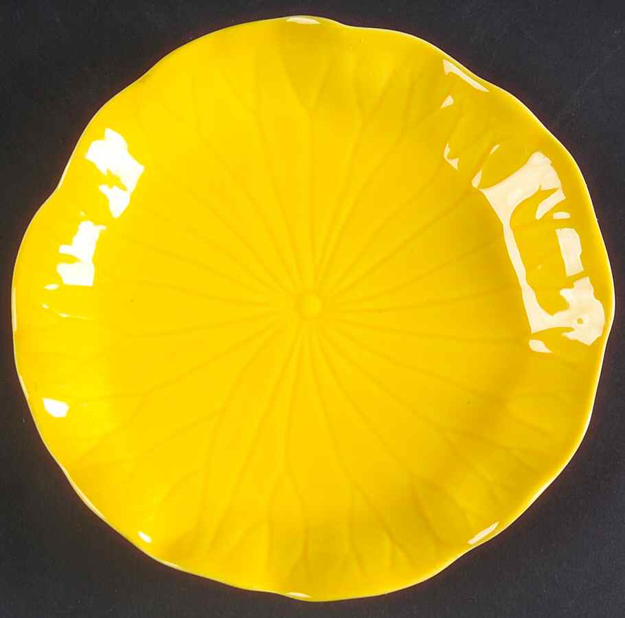 Lotus Bright Yellow Bread & Butter Plate by Metlox - Poppytrail - Vernon-1