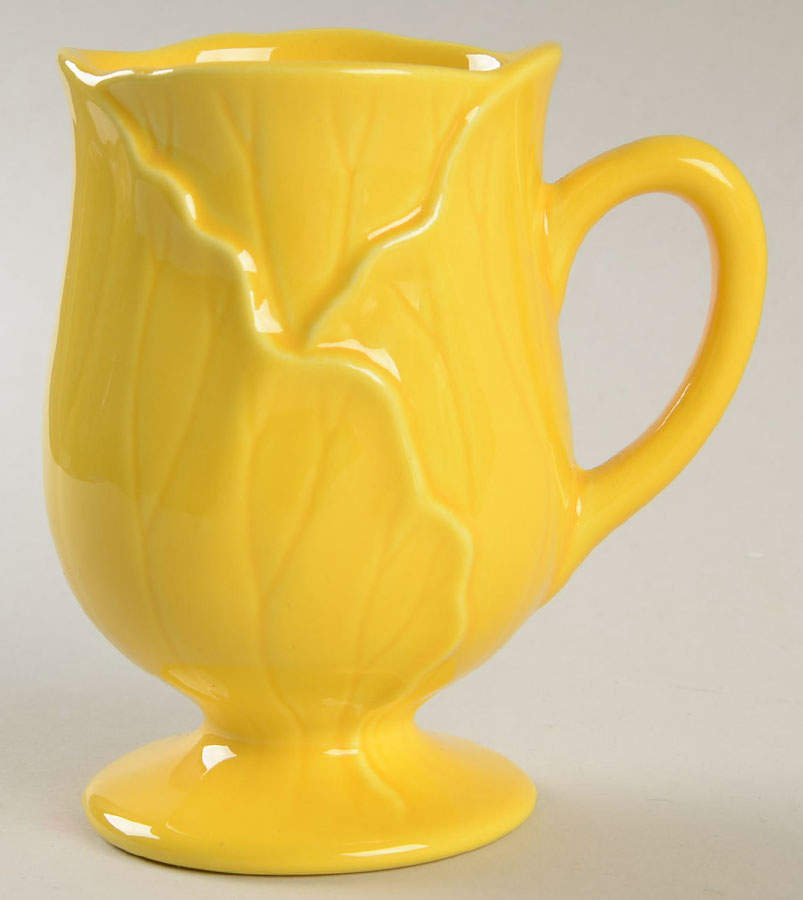 Lotus Bright Yellow Mug by Metlox - Poppytrail - Vernon-1