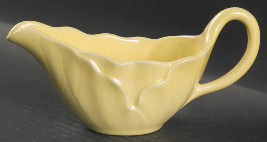 Lotus Canary Yellow (Light) Creamer by Metlox - Poppytrail - Vernon-1