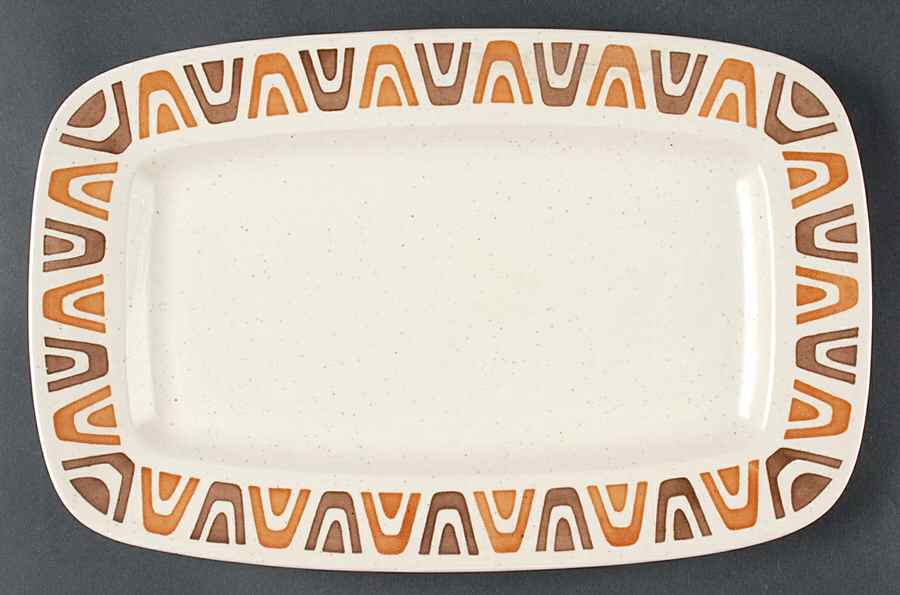 Luau 14" Rectangular Serving Platter by Metlox - Poppytrail - Vernon-1
