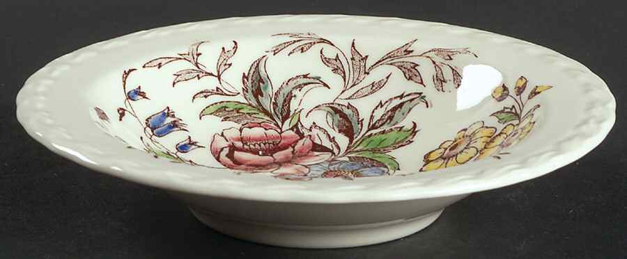 May Flower Rim Fruit/Dessert (Sauce) Bowl by Metlox - Poppytrail - Vernon-1