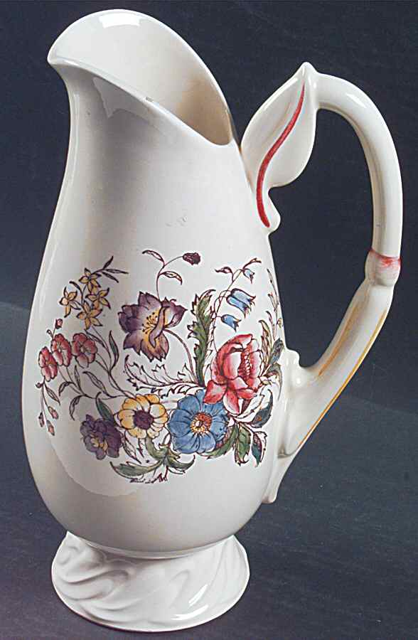 May Flower 48 Oz Pitcher by Metlox - Poppytrail - Vernon-1
