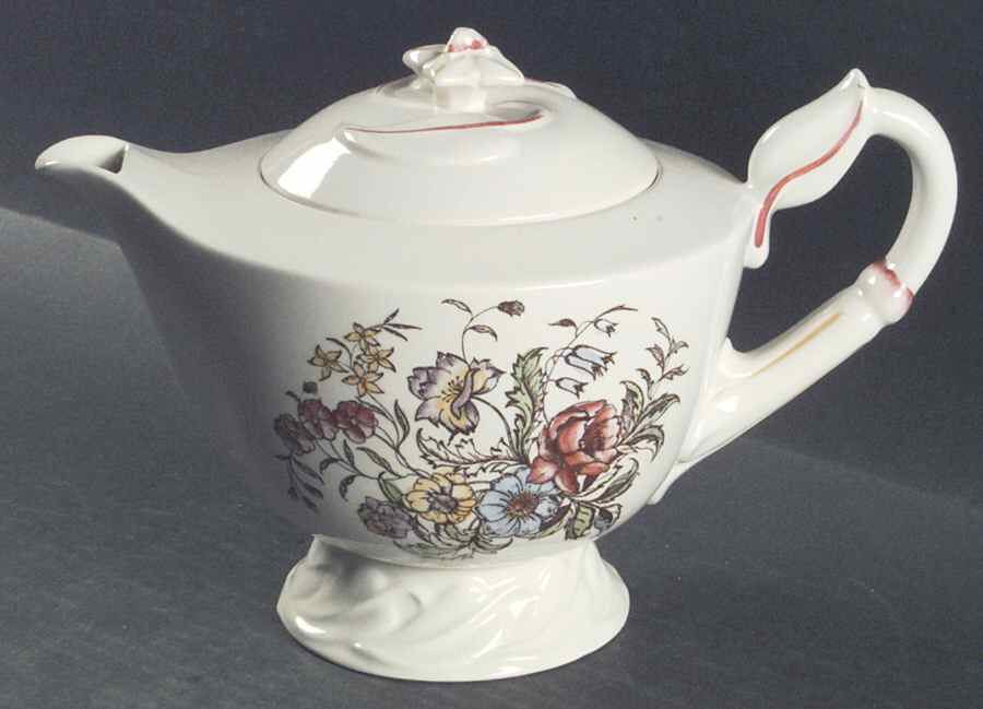 May Flower Teapot & Lid by Metlox - Poppytrail - Vernon-1