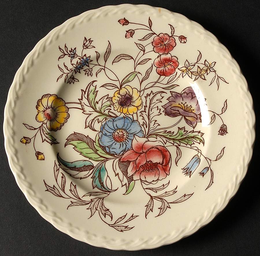 May Flower Salad Plate by Metlox - Poppytrail - Vernon-1
