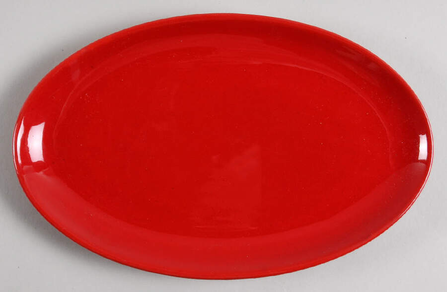 Mardi Gras 9" Oval Serving Platter by Metlox - Poppytrail - Vernon-1
