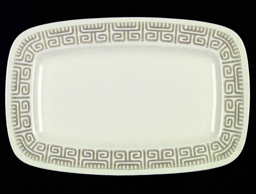 Mayan Necklace 14" Oval Serving Platter by Metlox - Poppytrail - Vernon-1