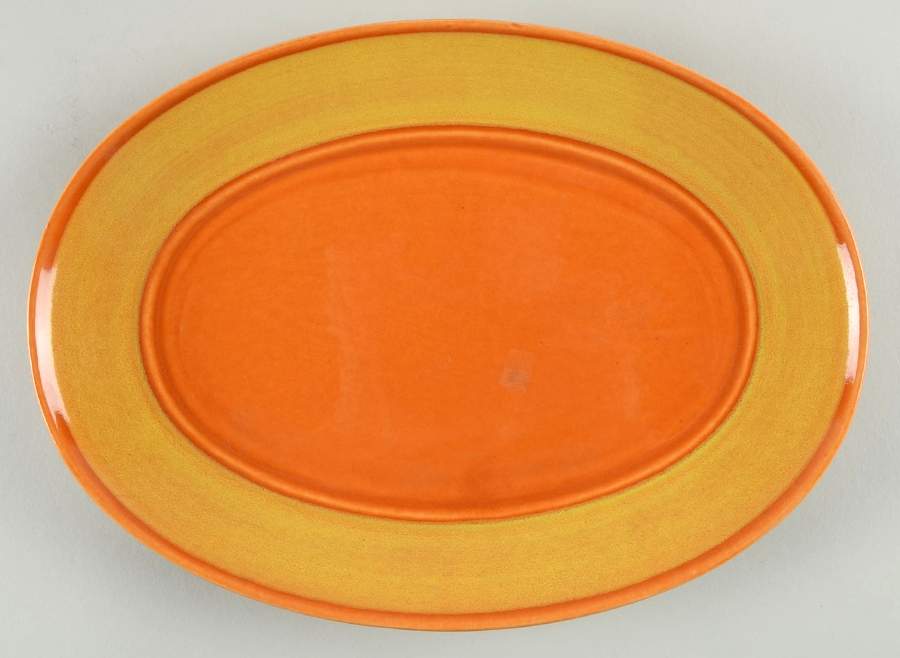 Margarita 10" Oval Serving Platter by Metlox - Poppytrail - Vernon-1