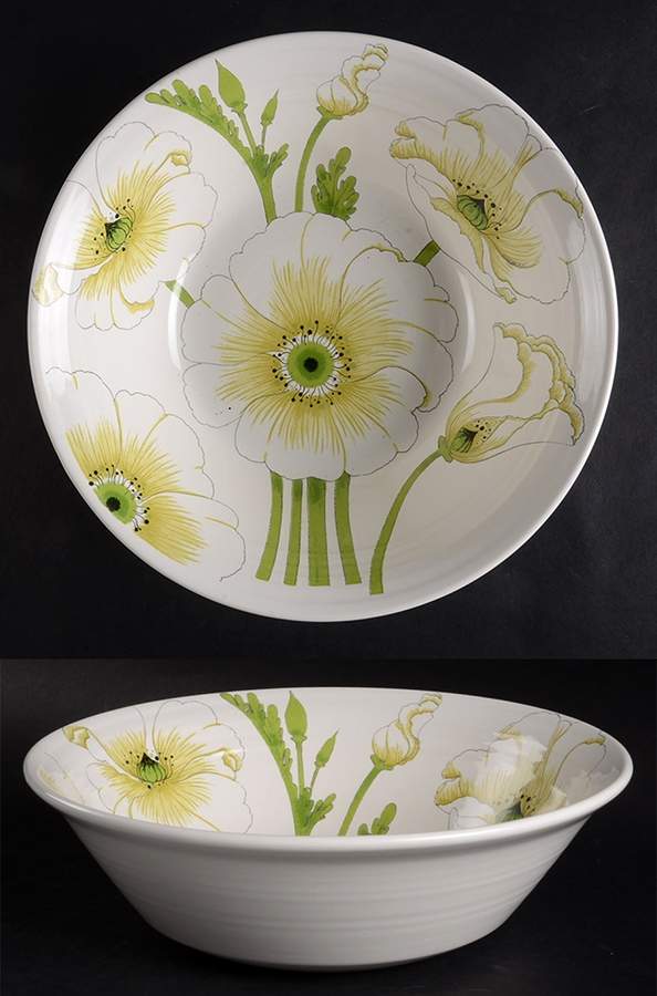 Matilija 9" Round Vegetable Bowl by Metlox - Poppytrail - Vernon-1