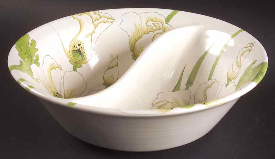 Matilija Round Divided Vegetable Bowl by Metlox - Poppytrail - Vernon-1