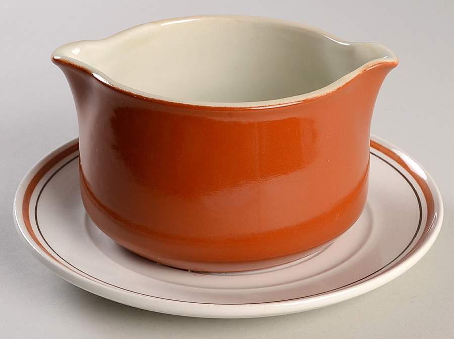 Mesa Gravy Boat with Attached Underplate by Metlox - Poppytrail - Vernon-1