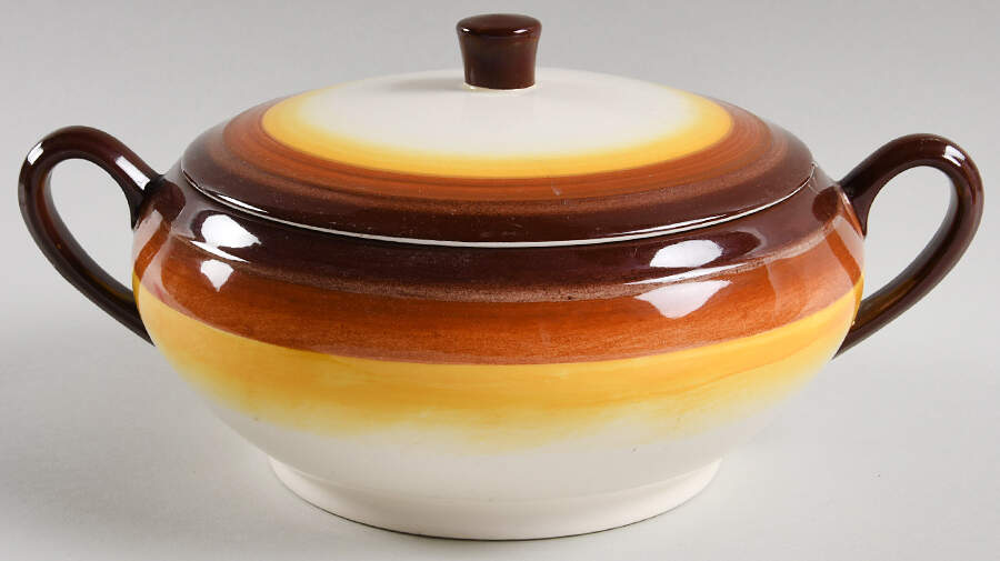 Mexicana 1.5 Qt Round Covered Casserole by Metlox - Poppytrail - Vernon-1