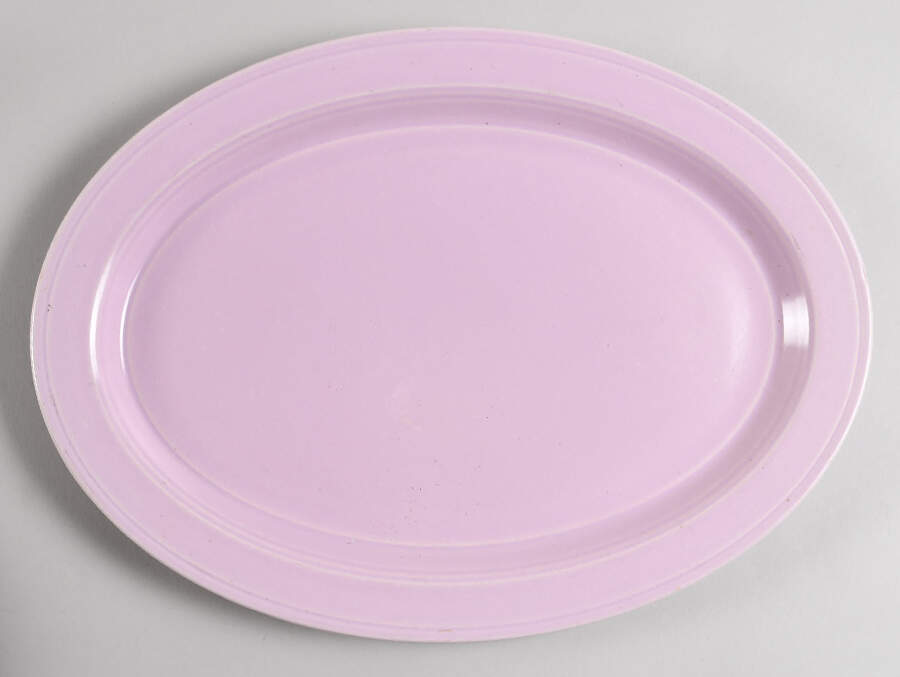Modern California Orchid Lavender 14" Oval Serving Platter by Metlox - Poppytrail - Vernon-1