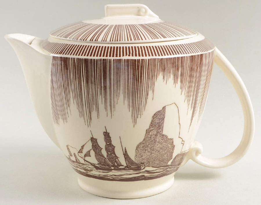 Moby Dick Brown 64 Oz Ultra Shape Pitcher with Lid by Metlox - Poppytrail - Vernon-1