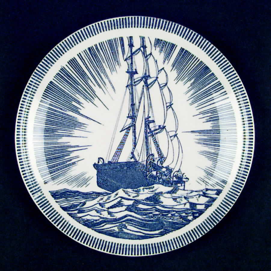 Moby Dick Blue Salad Plate by Metlox - Poppytrail - Vernon-1