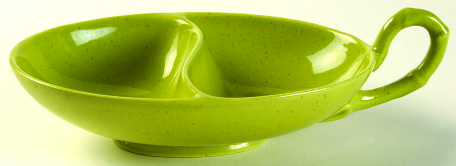 Modern Chartreuse 2-Part Relish by Metlox - Poppytrail - Vernon-1