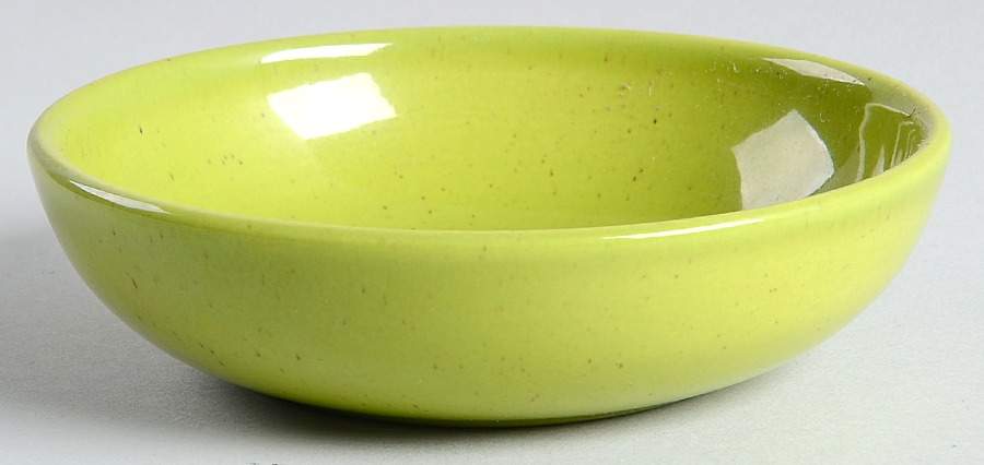 Modern Chartreuse Fruit/Dessert (Sauce) Bowl by Metlox - Poppytrail - Vernon-1