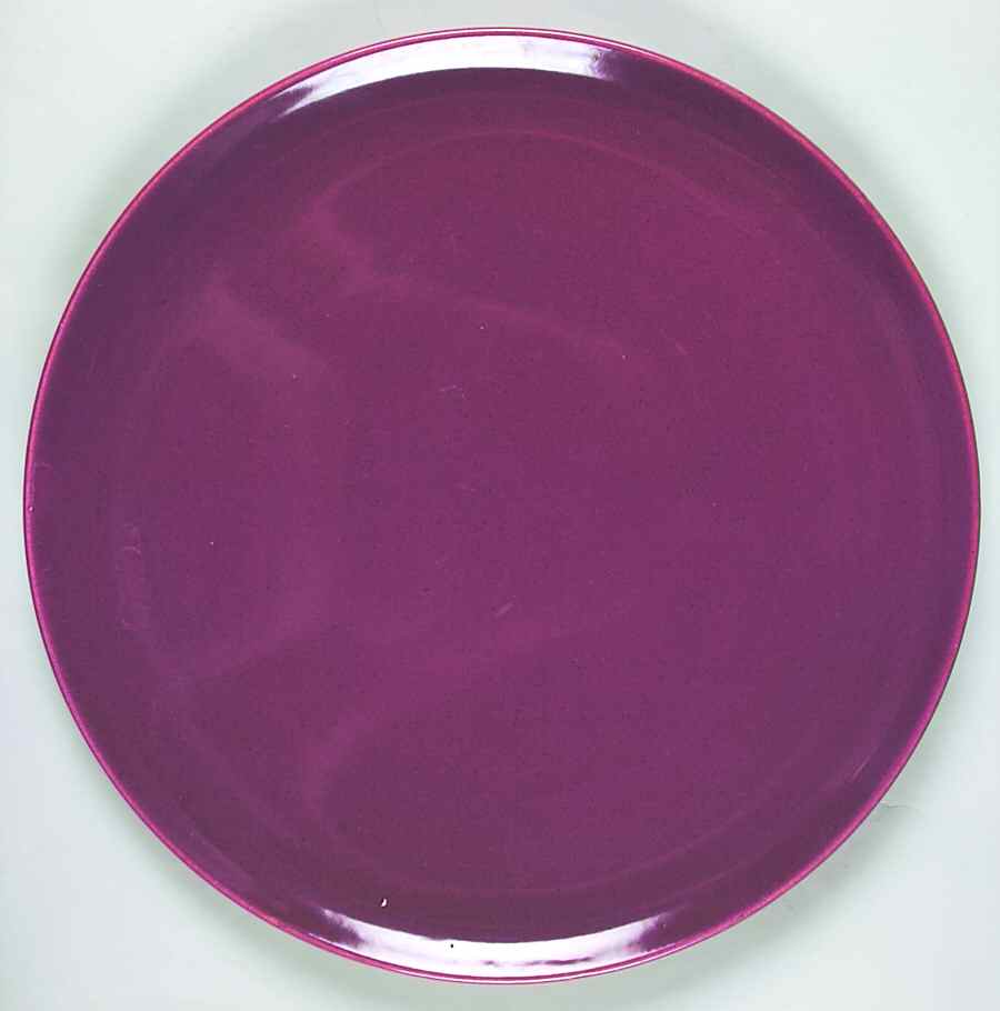 Modern Maroon 13" Chop Plate (Round Platter) by Metlox - Poppytrail - Vernon-1