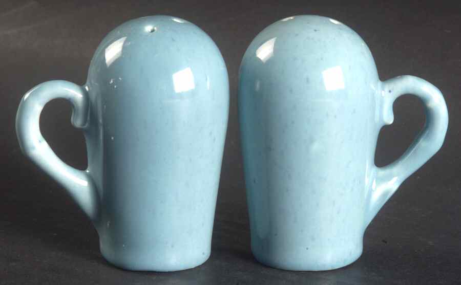 Modern Turquoise (Teal Blue) Salt & Pepper Set by Metlox - Poppytrail - Vernon-1