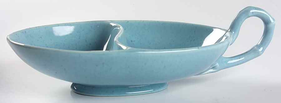 Modern Turquoise (Teal Blue) 2-Part Relish by Metlox - Poppytrail - Vernon-1